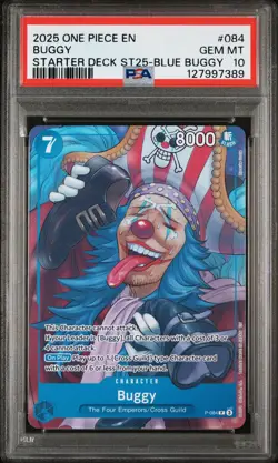 2025 ONE PIECE STARTER DECK ST25-BLUE BUGGY #084 BUGGY PSA 10 - Image 1