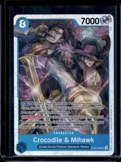 2025 One Piece Starter Deck Crocodile & Mihawk Blue Buggy Super Rare #ST25-003 - Image 1