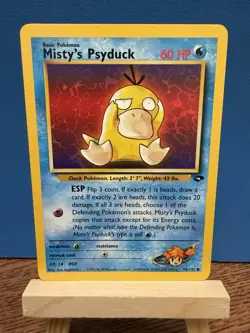 Pokemon TCG Misty's Psyduck 90/132 Gym Challenge WOTC Vintage Card - Image 1