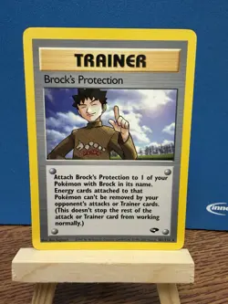 Pokemon TCG Brock’s Protection 101/132 Gym Challenge Unlimited Vintage WOTC Card - Image 1