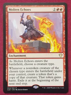Magic The Gathering COMMANDER 2020 C20 MOLTEN ECHOES red card MTG - Image 1