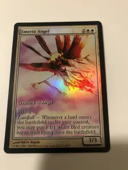 FOIL Emeria Angel (Game Day) (Full Art) – MTG Promo Magic Card - Image 1