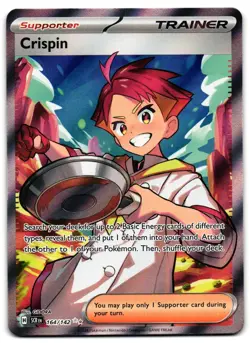 Crispin 164/142 - Stellar Crown Ultra Rare Pokemon TCG - LP Card - Image 1