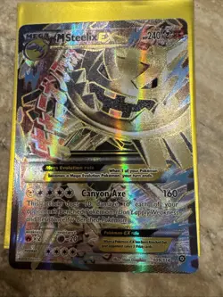 Pokemon card- M Steelix EX Mega, very good condition - Image 1