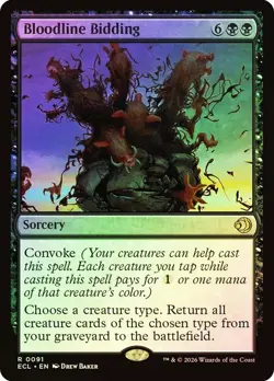 Bloodline Bidding Foil Lorwyn Eclipsed NM MTG - Image 1