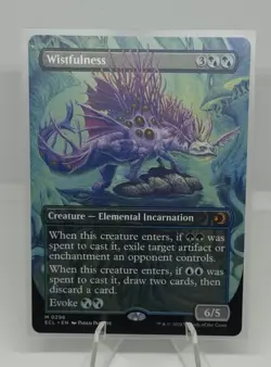 1x Wistfulness BORDERLESS Lorwyn Eclipsed MTG Mythic 0296 NM x1 - Image 1