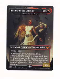 Magic the Gathering Crimson #343 Sisters of the Undead / Olivia, Crimson Bride - Image 1