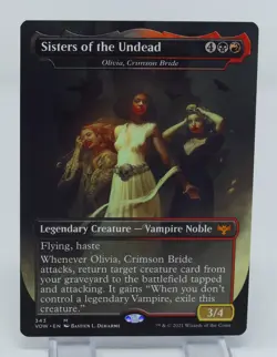 Magic the Gathering Crimson #343 Sisters of the Undead / Olivia, Crimson Bride - Image 3