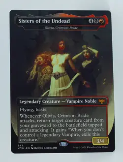 Magic the Gathering Crimson #343 Sisters of the Undead / Olivia, Crimson Bride - Image 5
