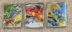 Pokemon First Partner Illustration Collection MEP Bulbasaur Charmander Squirtle - Image 1