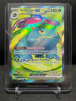 Venusaur ex 182/165 Full Art Ultra Rare Holo Pokemon 2023 S&V 151 NM English - Image 1