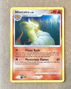 Pokemon TCG Ninetales LV.43 36/127 - 2009 Rare Regular Non-Holo - Image 1