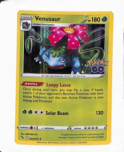 Pokemon Venusaur 003/078 Pokemon GO Holo NM - Image 1