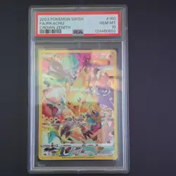 Pokemon Pikachu Secret Rare Full Art Holo 160/159 Crown Zenith PSA 10 - Image 1