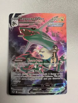 Pokemon Rayquaza VMAX TG20/TG30 Full Art Rapid Strike Holo Ultra Rare 320HP - Image 2