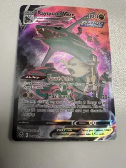 Pokemon Rayquaza VMAX TG20/TG30 Full Art Rapid Strike Holo Ultra Rare 320HP - Image 4