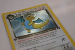 Dark Dragonite 1st Edition Holo Rare Team Rocket 5/82 2000 Pokemon *Damage* - Image 3