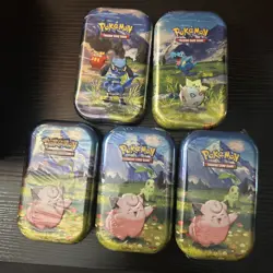 LOT OF 5 SEALED ✅ Pokemon TCG Ascended Heroes MINI TINS Brand New - Image 1