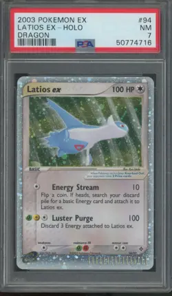 2003 Pokemon EX Dragon Holo #94 Latios EX PSA 7 - Image 1