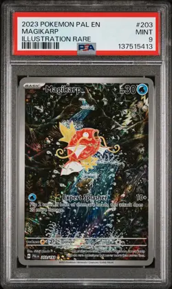 2023 POKEMON PAL EN-PALDEA EVOLVED ILLUSTRATION RARE #203 MAGIKARP PSA 9 - Image 1