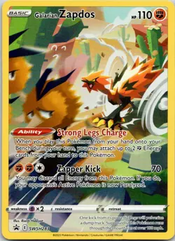 Galarian Zapdos SWSH283 Holo Sword & Shield Promo Pokemon Near Mint - Image 1
