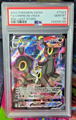 2022 Pokemon SWSH Brilliant Stars Umbreon VMAX Trainer Gallery #TG23/TG30 PSA 10 - Image 1