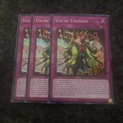 3x You're Finished 1st Edition Super Rare DUNE-EN080 Yu-Gi-Oh! - Image 1