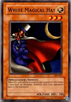 White Magical Hat #SDJ-021 Yu-Gi-Oh! Unlimited Light Play - Image 1