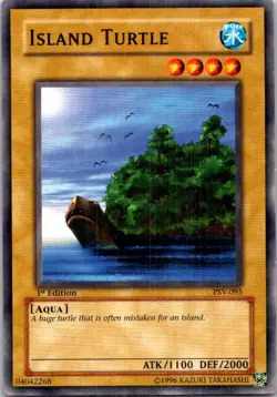 Island Turtle #PSV-095 Yugioh 1st Edition Lightly played - Image 1