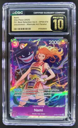 2025 ONE PIECE NAMI VOL.4 OP09-070 ALT ART CGC 10 PRISTINE A PT - Image 1