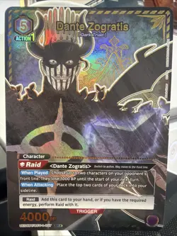 Union Arena Dante Zogratis Black Clover Alt Art Card UE08BT/BCV-1-027 SR* - Image 1