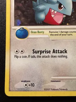 Gible 7/17 POP Series 6 Promo Pokemon Card Cosmos Holo Foil Rare MP - Image 5