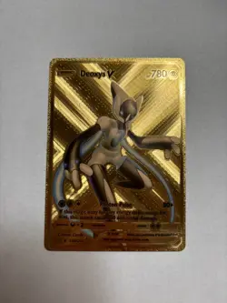Deoxys V 138/203 HP 780 Gold Foil Fan Art Display Card RARE - NM - Image 1
