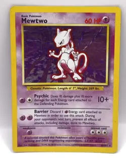 Mewtwo 10/102 Holo - Base Set - Pokemon Card - Image 1