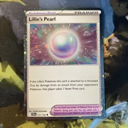 Lillie's Pearl (Journey Together 151/155) cosmos holo foil Pokemon TCG card - Image 1