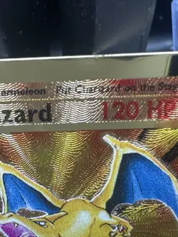 1999 23K Gold Plated Pikachu Card / COA & Custom Metal Charizard 25 Anniversary - Image 3