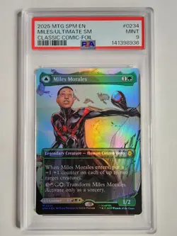 Miles Morales (0234) (Borderless) Marvel's Spider-Man Foil PSA 9 - Image 1