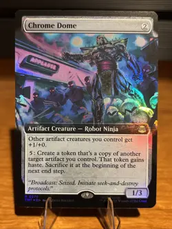 Chrome Dome - Extended Art - NM Foil - TMT - TMNT - 0276 - Ships now! - Image 1
