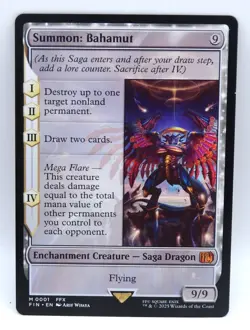MTG Summon: Bahamut Final Fantasy Regular NM Un-played - Image 1
