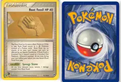 Root Fossil 92/100 Common Sandstorm Pokemon LP - Image 3