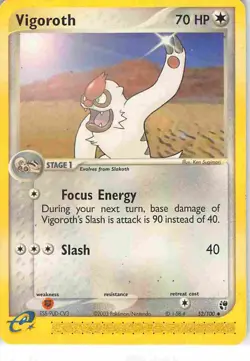 Vigoroth 52/100 Uncommon Sandstorm Pokemon MP - Image 1