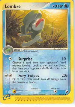 Lombre 46/100 Uncommon Sandstorm Pokemon MP - Image 1