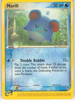 Marill 68/100 Common Sandstorm Pokemon LP - Image 1