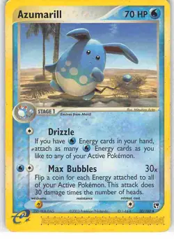 Azumarill 30/100 Uncommon Sandstorm Pokemon MP - Image 1