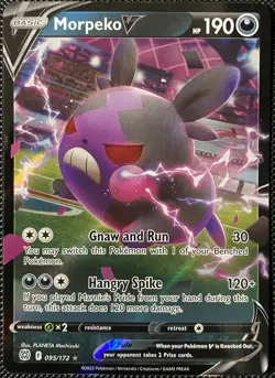 Morpeko V 095/172 Swsh09: Brilliant Stars Holo - Pokemon Card - Image 1