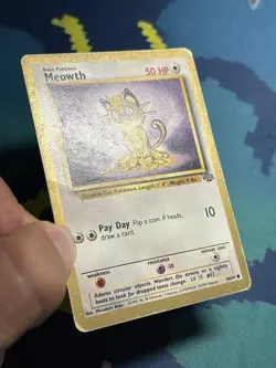 Meowth Jungle Gold Border Promo Original 56/64 Vintage Wotc 1999 Pokemon Card - Image 4