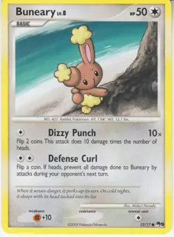 POKEMON POP #9 PROMO BUNEARY 12/17 COMMON UNLIMITED NEAR MINT - Image 1