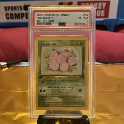 Exeggcute 52/64 1999 Jungle 1st Edition PSA 6 Pokemon Card - Image 1