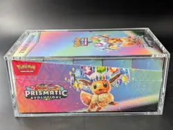 Pokemon SV8.5 Prismatic Evolutions Sealed Booster Bundle Display W/Acrylic Case - Image 4