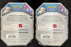 POKEMON 2017 SPRING TIN Legends of Alola Tins BOTH SOLGALEO GX & LUNALA GX NICE! - Image 4